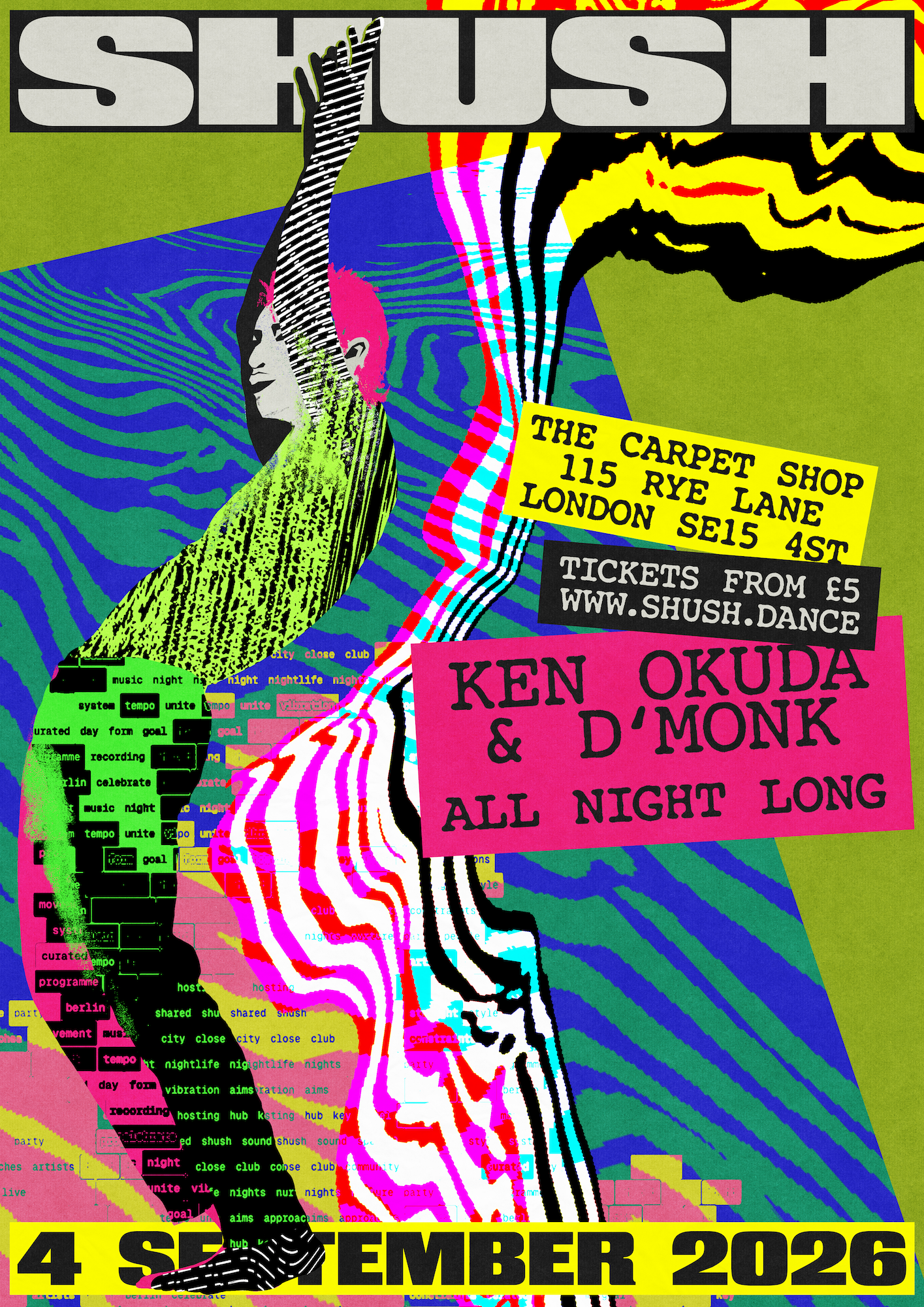 SHUSH // Ken Okuda & D'Monk (All Night Long), 4 September 2026